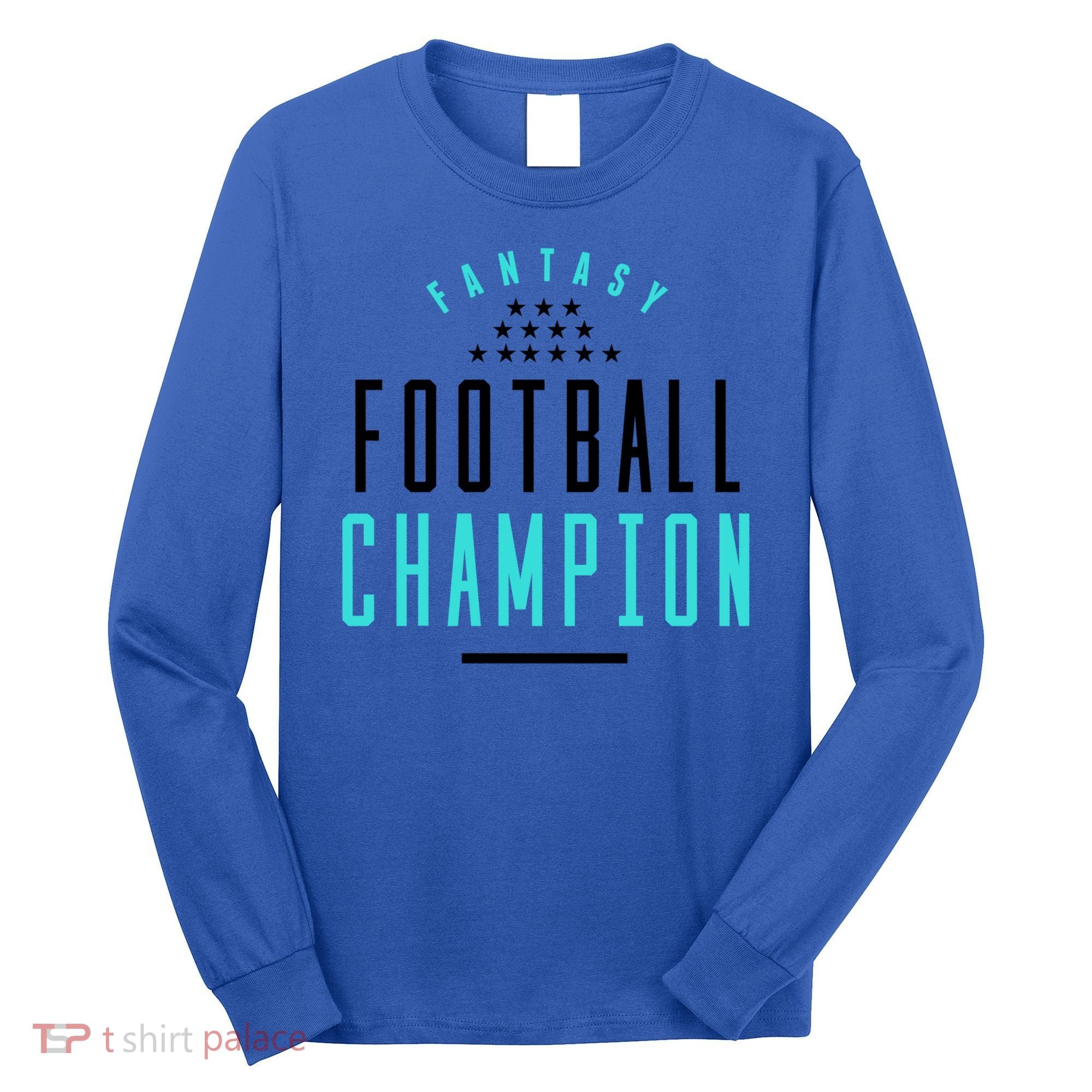 Fantasy Football Champion Winner League Draft Team Gift Long Sleeve Shirt