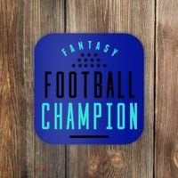 Fantasy Football Champion Winner League Draft Team Gift Coaster thumb 0