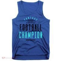 Fantasy Football Champion Winner League Draft Team Gift Tank Top thumb 0