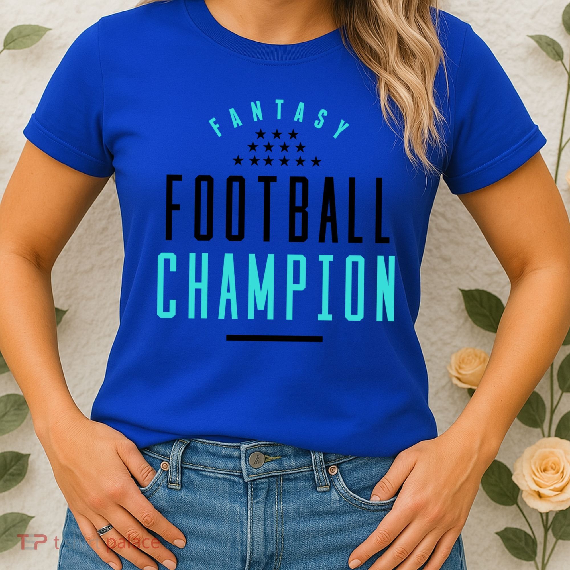 Fantasy Football Champion Winner League Draft Team Gift Women's T-Shirt