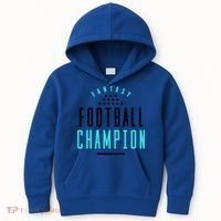 Fantasy Football Champion Winner League Draft Team Gift Kids Hoodie thumb 0