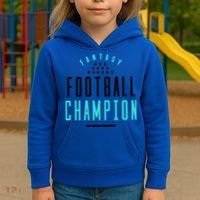 Fantasy Football Champion Winner League Draft Team Gift Kids Hoodie thumb 3
