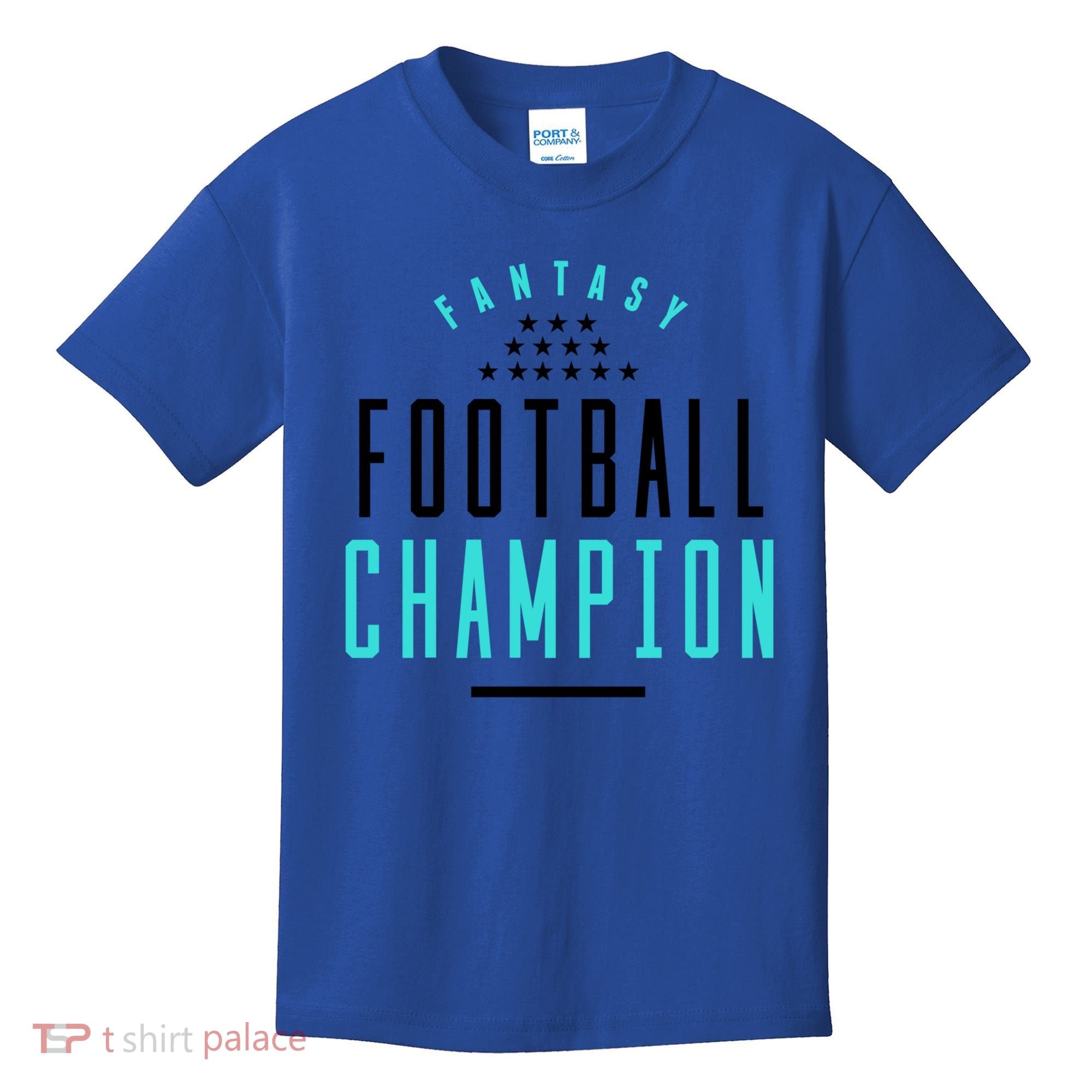 Fantasy Football Champion Winner League Draft Team Gift Kids T-Shirt