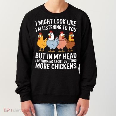 Funny Farmer Chickens Women's Sweatshirt