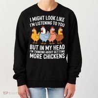 Funny Farmer Chickens Women's Sweatshirt thumb 0