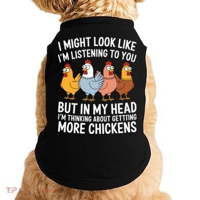 Funny Farmer Chickens Doggie Tank