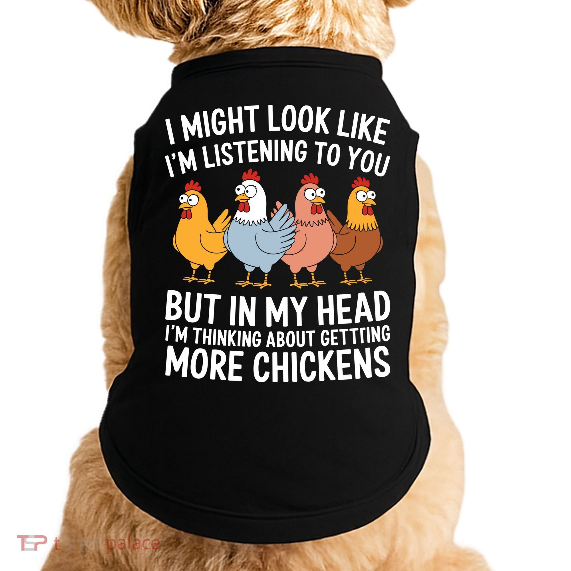 Funny Farmer Chickens Doggie Tank