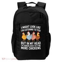 Funny Farmer Chickens Backpack thumb 0