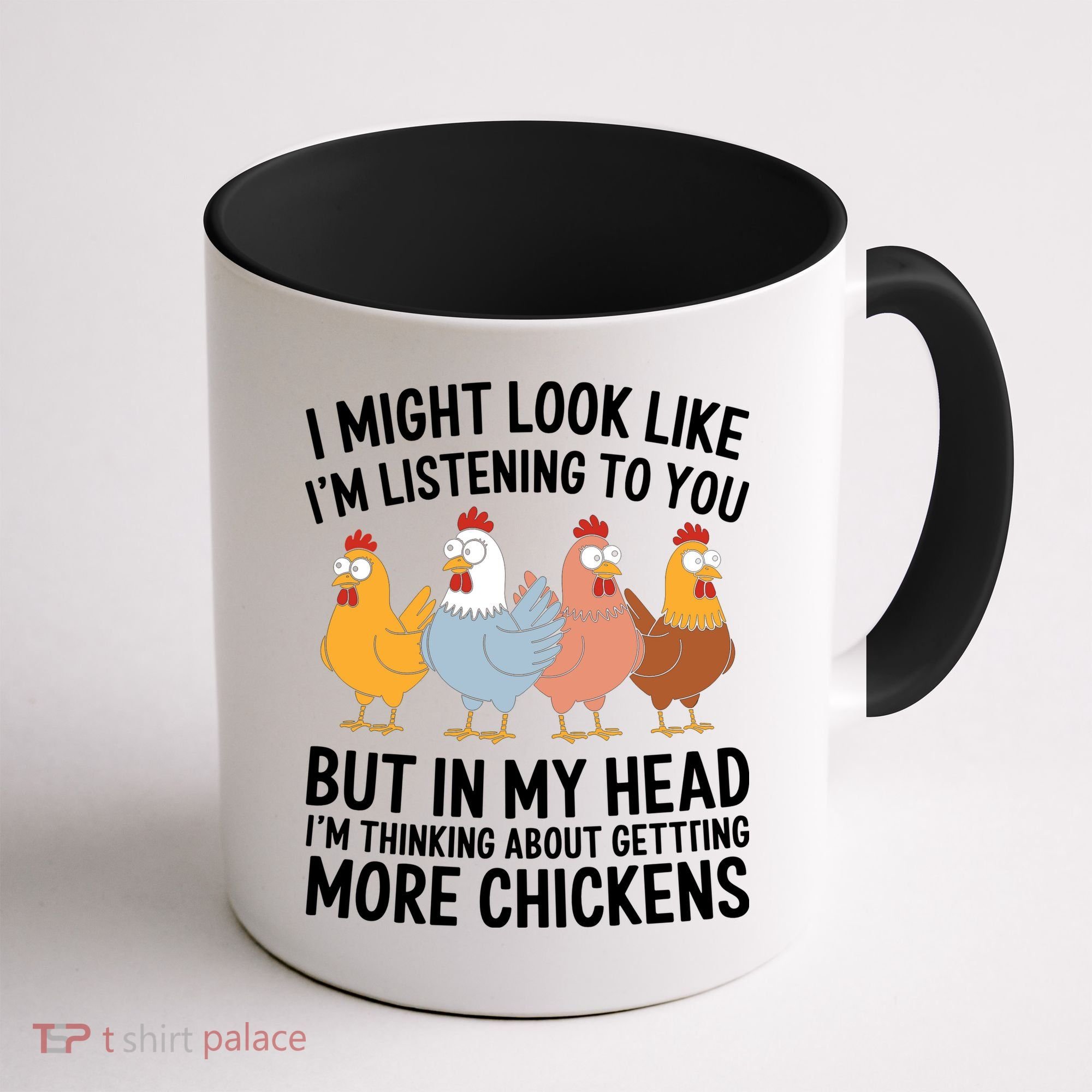 Funny Farmer Chickens Coffee Mug