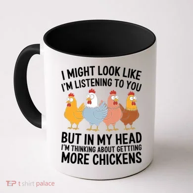 Funny Farmer Chickens Coffee Mug