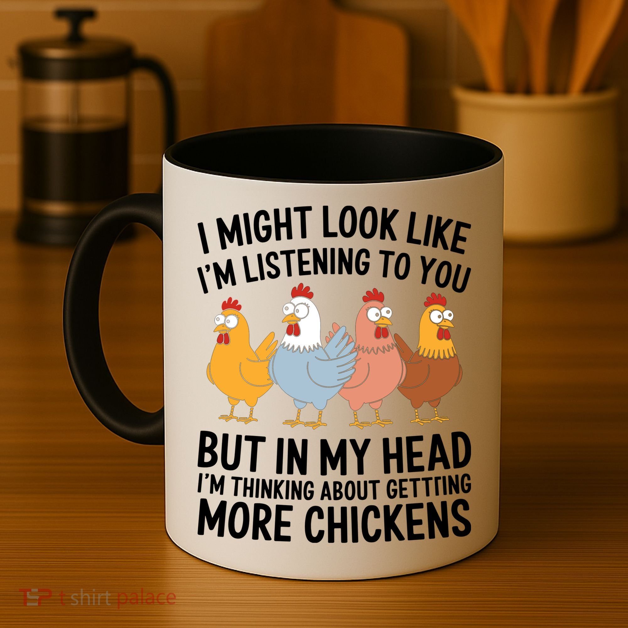 Funny Farmer Chickens Coffee Mug