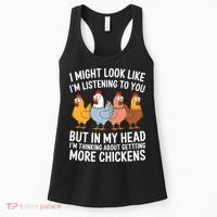 Funny Farmer Chickens Women's Tank Top thumb 0