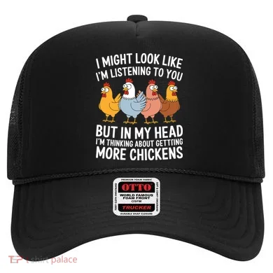 Funny Farmer Chickens Hat