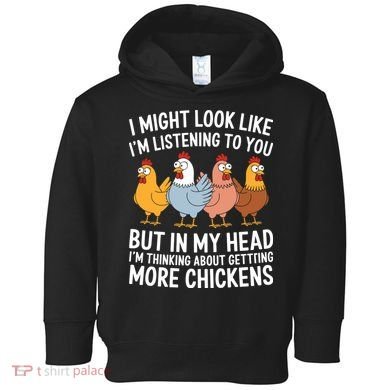 Funny Farmer Chickens Toddler Hoodie