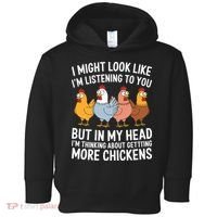 Funny Farmer Chickens Toddler Hoodie thumb 0