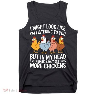 Funny Farmer Chickens Tank Top