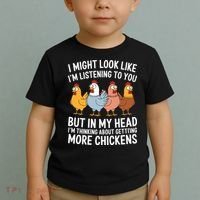 Funny Farmer Chickens Toddler T-Shirt thumb 2