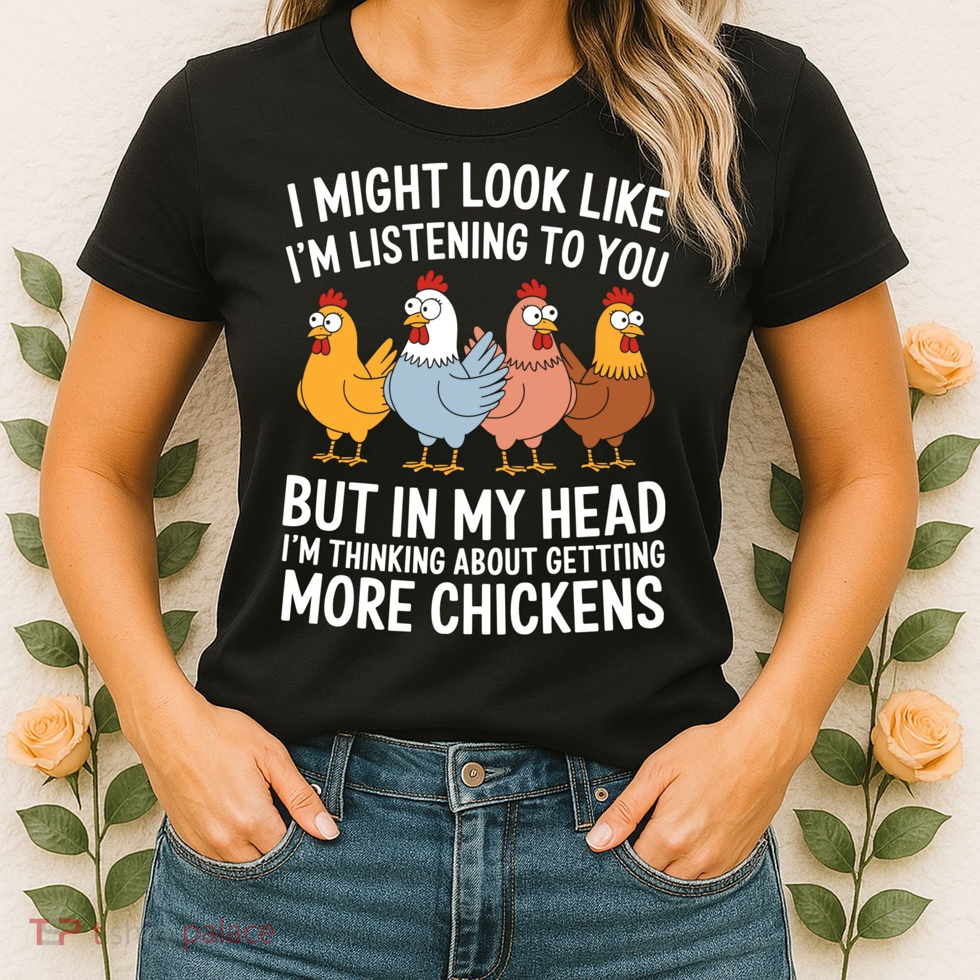 Funny Farmer Chickens Women's T-Shirt
