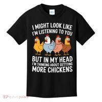 Funny Farmer Chickens Kids T-Shirt thumb 0