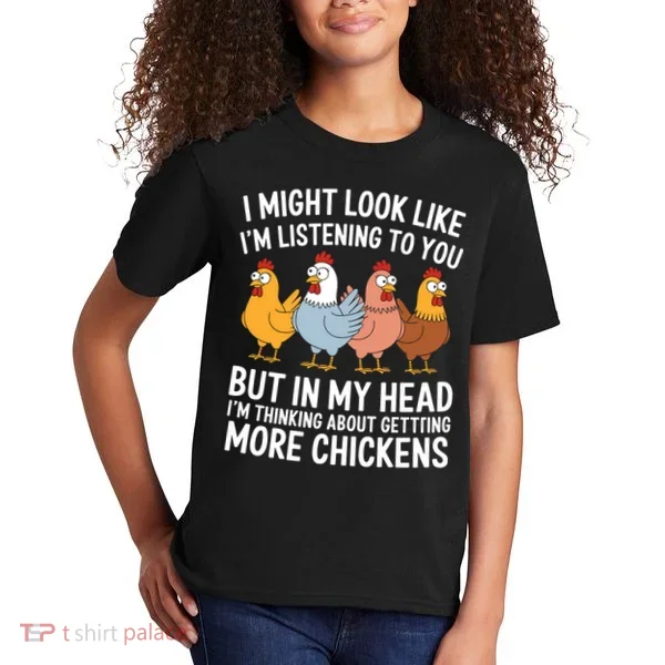 Funny Farmer Chickens Kids T-Shirt