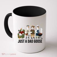 Funny Father's Day Just A Dad Goose Coffee Mug thumb 0