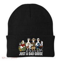 Funny Father's Day Just A Dad Goose Beanie thumb 0