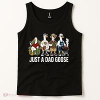 Funny Father's Day Just A Dad Goose Tank Top thumb 2