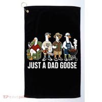Funny Father's Day Just A Dad Goose Golf Towel thumb 0