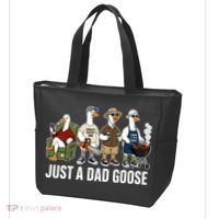 Funny Father's Day Just A Dad Goose Tote Bag thumb 3