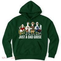 Funny Father's Day Just A Dad Goose Hoodie thumb 0