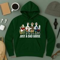 Funny Father's Day Just A Dad Goose Hoodie thumb 3