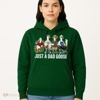 Funny Father's Day Just A Dad Goose Hoodie thumb 5