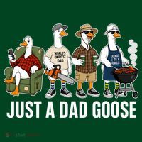 Funny Father's Day Just A Dad Goose Hoodie thumb 7