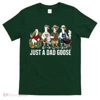 Funny Father's Day Just A Dad Goose T-Shirt thumb 0