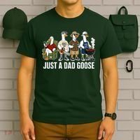 Funny Father's Day Just A Dad Goose T-Shirt thumb 6