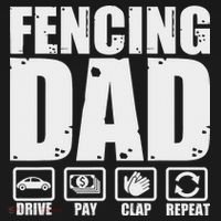 Funny Fencing Dad Proud Fencer Father Humor Fathers Day T-Shirt thumb 7