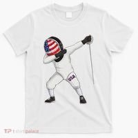 Funny Fencing Dabbing Boy Girl Fencer Sport Women T-Shirt thumb 0