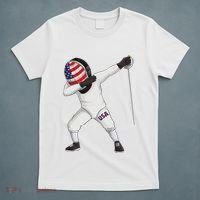 Funny Fencing Dabbing Boy Girl Fencer Sport Women T-Shirt thumb 5