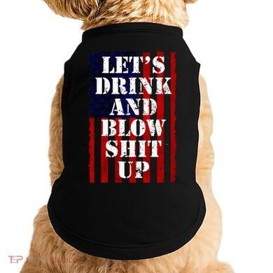 Funny Fireworks Day Drinking Doggie Tank