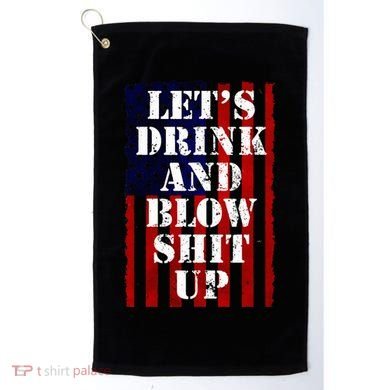 Funny Fireworks Day Drinking Golf Towel