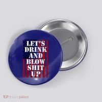 Funny Fireworks Day Drinking Button thumb 0