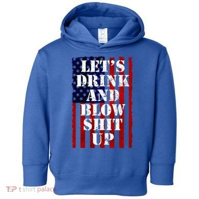 Funny Fireworks Day Drinking Toddler Hoodie