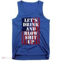 Funny Fireworks Day Drinking Tank Top thumb 0