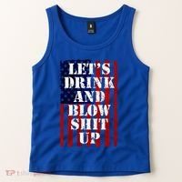 Funny Fireworks Day Drinking Tank Top thumb 2