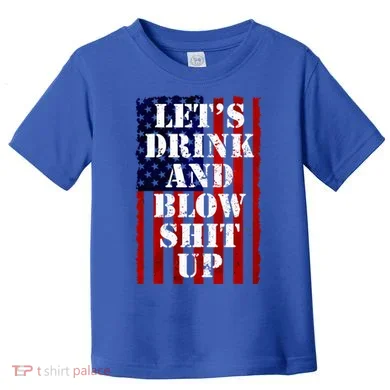 Funny Fireworks Day Drinking Toddler T-Shirt