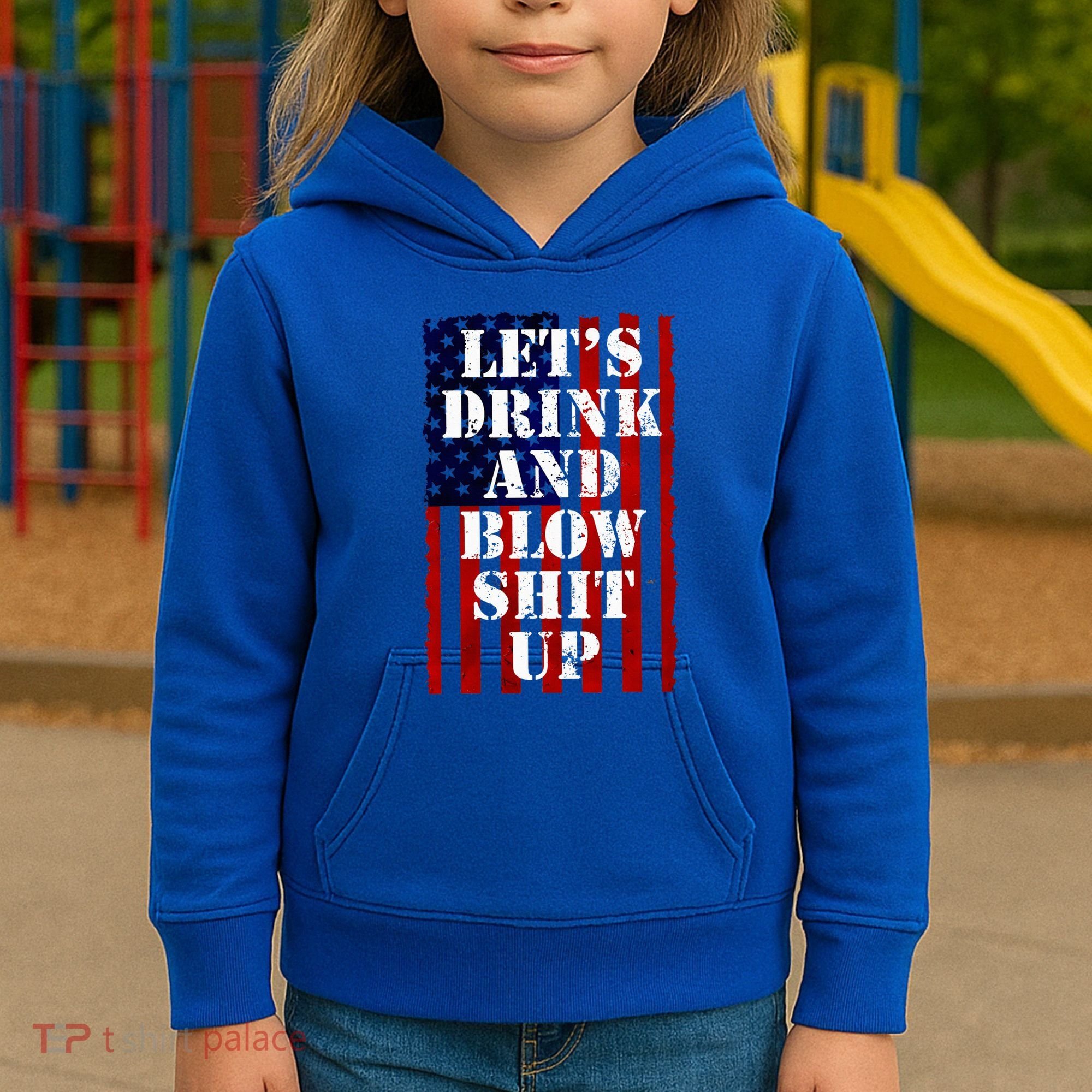 Funny Fireworks Day Drinking Kids Hoodie