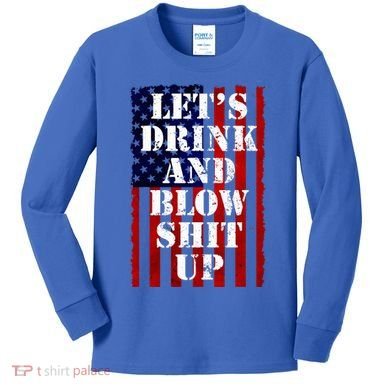 Funny Fireworks Day Drinking Kids Long Sleeve Shirt