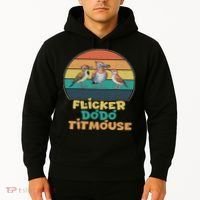 Funny Flicker Dodo Titmouse Bird Watch Nature Lover Hoodie thumb 2