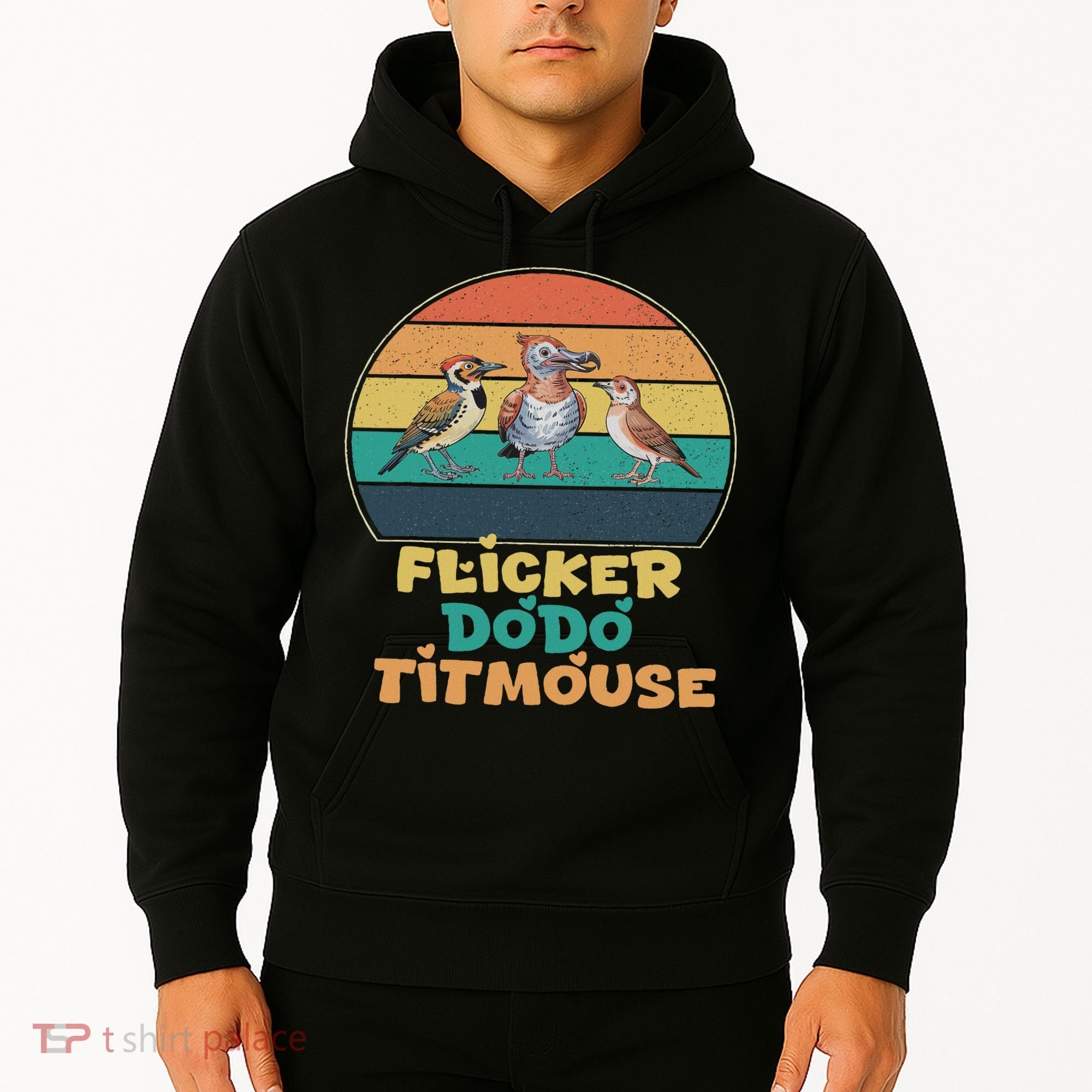 Funny Flicker Dodo Titmouse Bird Watch Nature Lover Hoodie