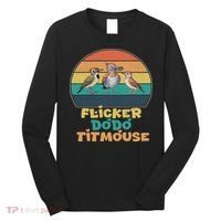 Funny Flicker Dodo Titmouse Bird Watch Nature Lover Long Sleeve Shirt thumb 0